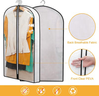 PEVA Kleidersack-Set – 12er-Pack Hängende Kleiderhüllen in 3 Größen (Kaufe 1, erhalte 1 GRATIS)