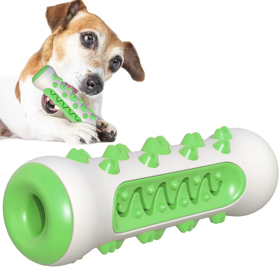 Hundekauspielzeug | Zahnreinigend | Gummi | Weich | Sicher | 15CM-Grün-Luzern Mode