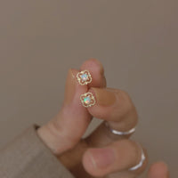 Ohrringe für Damen | Stecker | Gold | Opal | Vintage | Elegant-Luzern Mode
