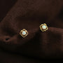 Ohrringe für Damen | Stecker | Gold | Opal | Vintage | Elegant-Gold-Luzern Mode