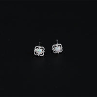 Ohrringe für Damen | Stecker | Gold | Opal | Vintage | Elegant-Silber-Luzern Mode
