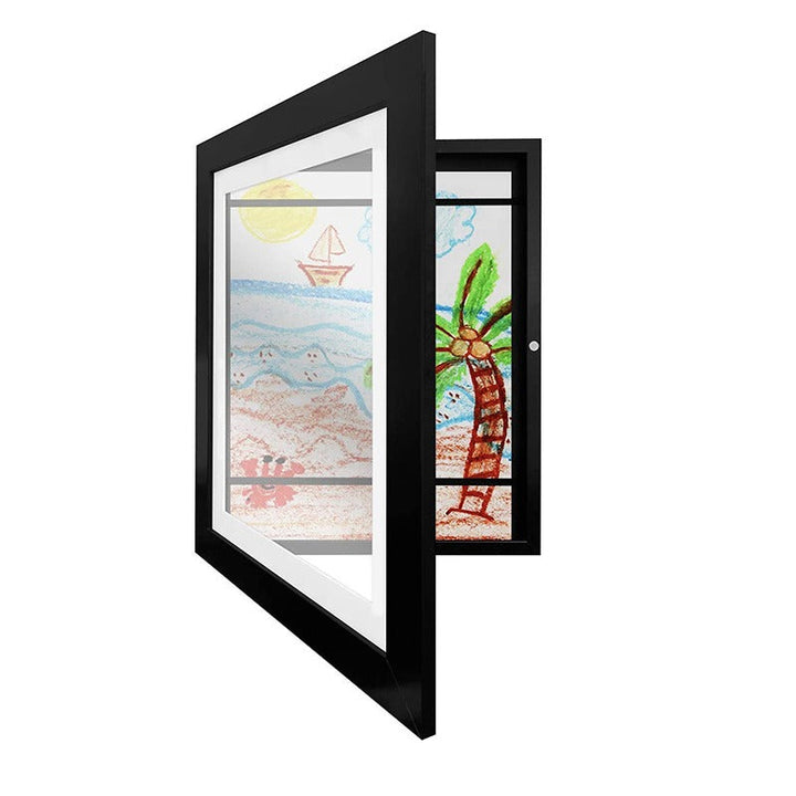 Fotorahmen | Zeichnungen Vielseitig Magnetisch Kreativität Kunst-A4-Schwarzholz-Luzern Mode