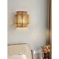Wandleuchte | Rattan Geflochten Retro Stilvoll Modern Langlebig Einzigartig LED-Luzern Mode