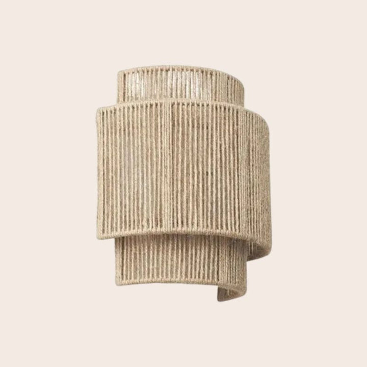 Wandleuchte | Rattan Geflochten Retro Stilvoll Modern Langlebig Einzigartig LED-Beige-Luzern Mode