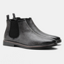 Herren Chelsea Boots aus Leder für Business und Freizeit-Grau-40-Luzern Mode