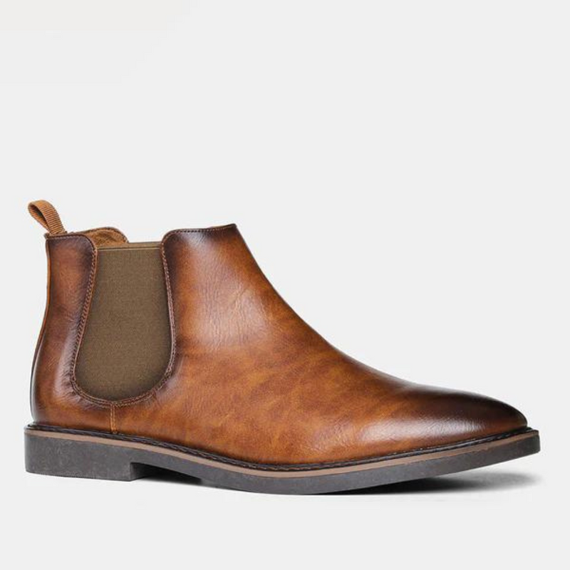 Herren Chelsea Boots aus Leder für Business und Freizeit-Luzern Mode