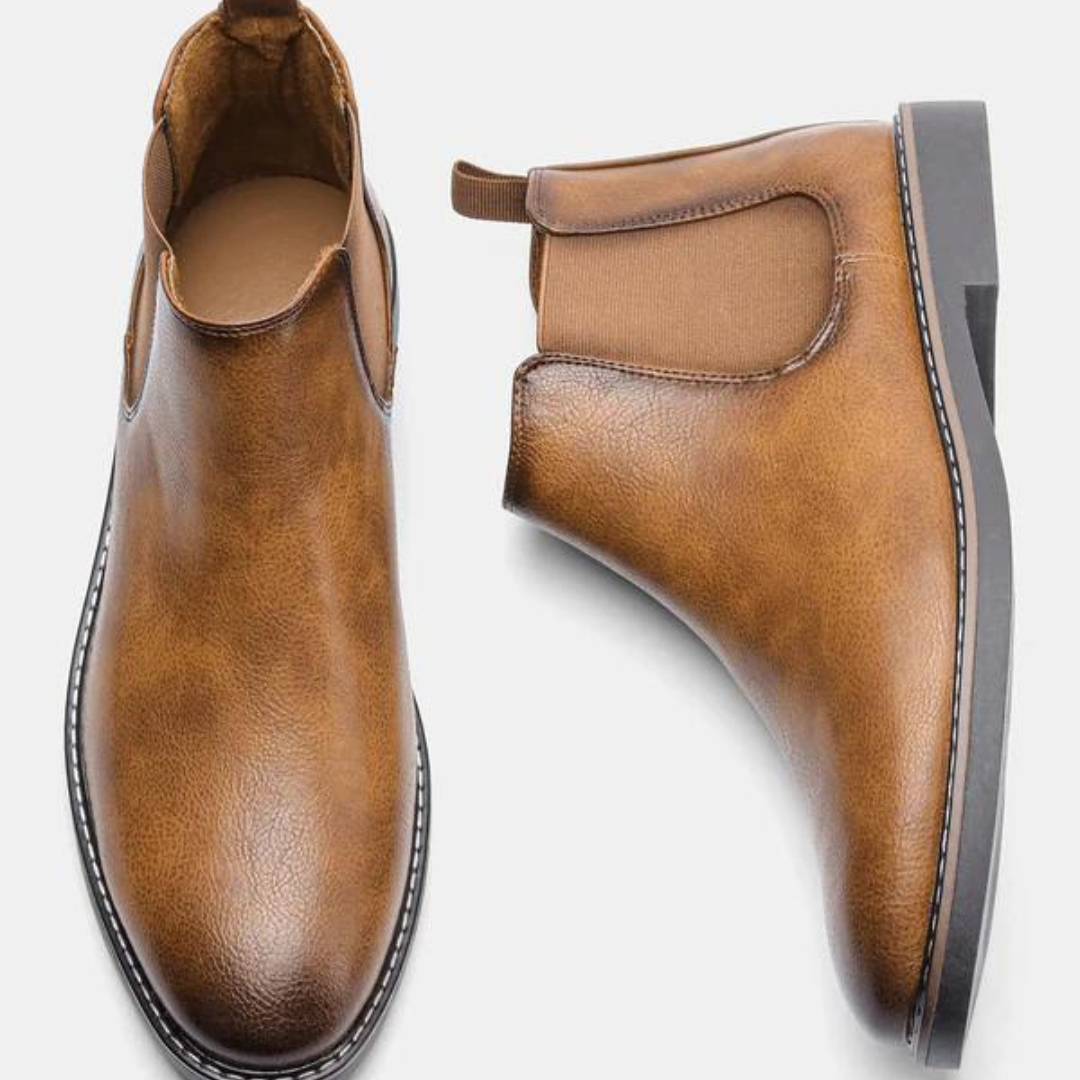 Herren Chelsea Boots aus Leder für Business und Freizeit-Luzern Mode