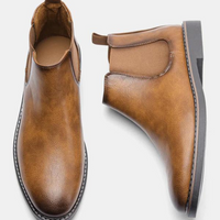 Herren Chelsea Boots aus Leder für Business und Freizeit-Luzern Mode