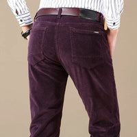Herren Cordhose Slim Fit - Bequeme Freizeithose für Männer-Luzern Mode