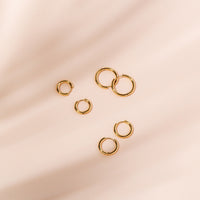 Creolen | Vergoldet | Silber | Hypoallergen | Stilvoll | Langlebig | Leicht-Gold-Mittel-Luzern Mode