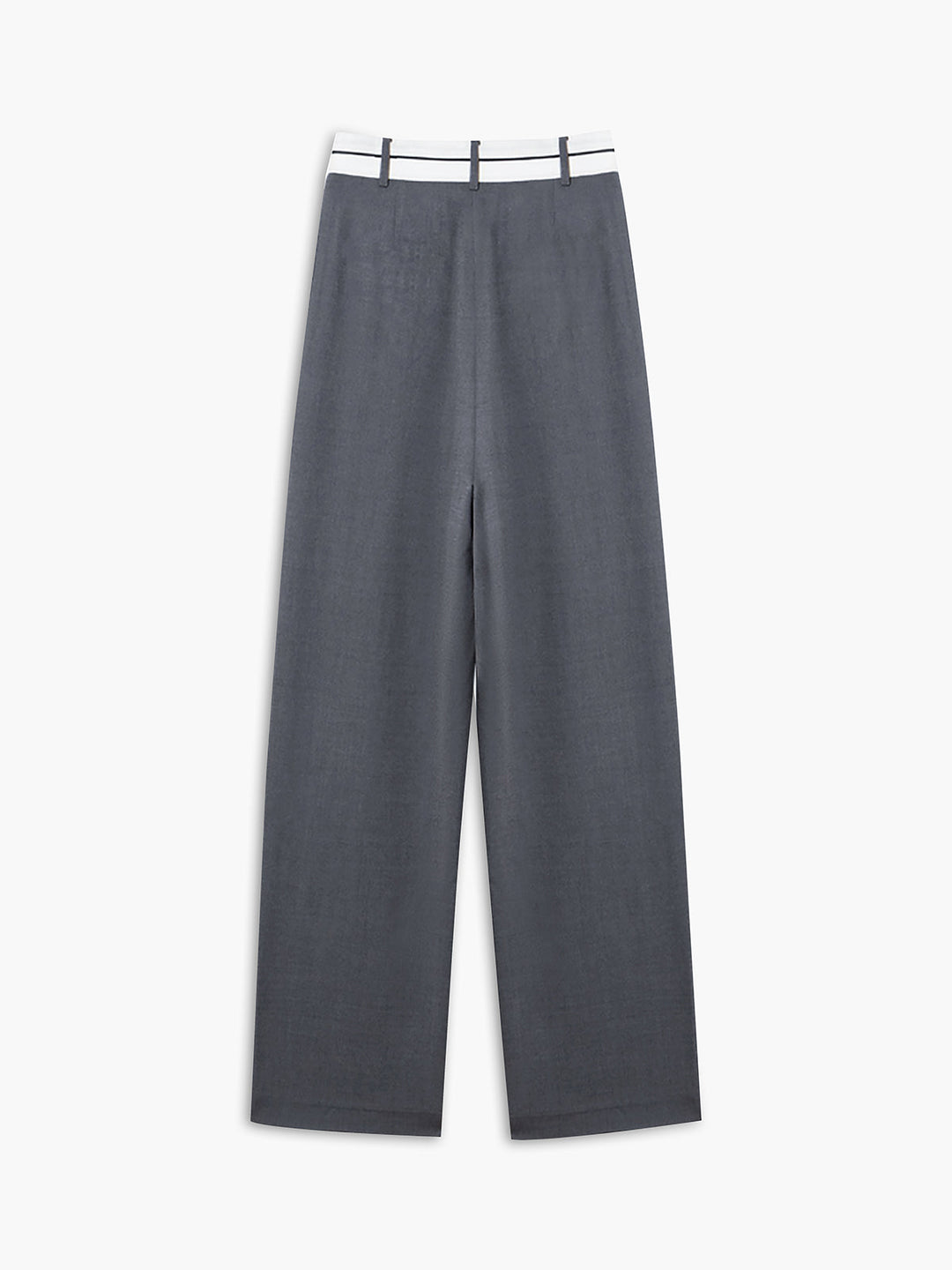 Elegante Damenhose mit Hohem Bund und Weitem Bein Schnitt-Luzern Mode