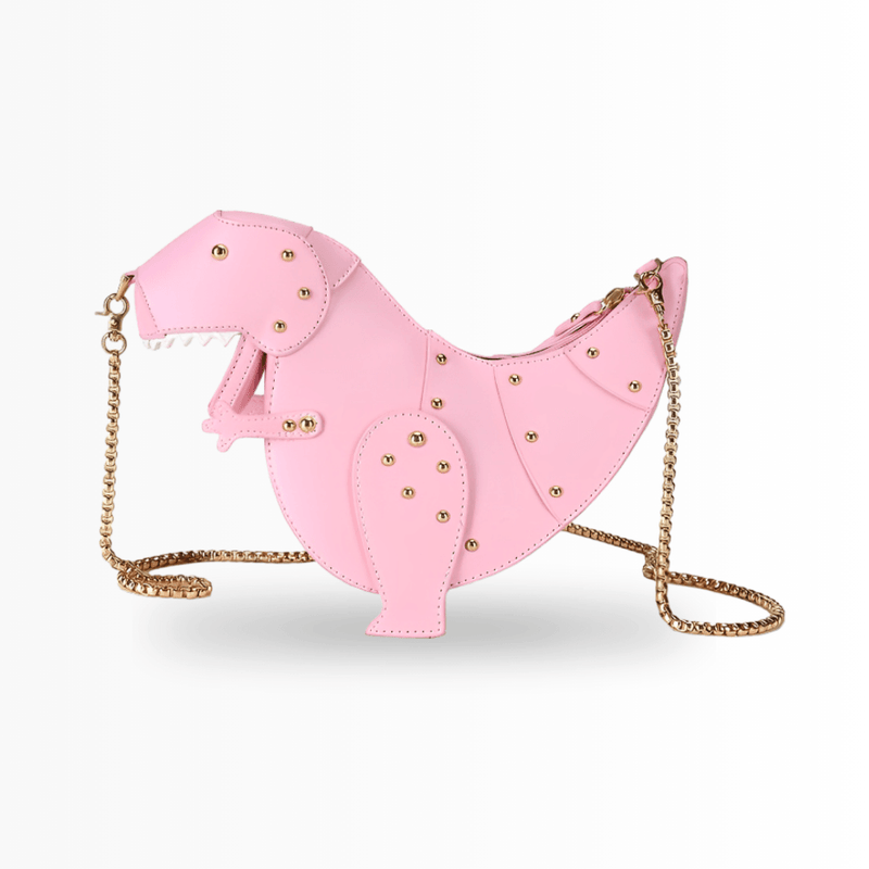 Dinosaurier-Design Handtasche für Kinder und Jugendliche-Rosa-One size-Luzern Mode