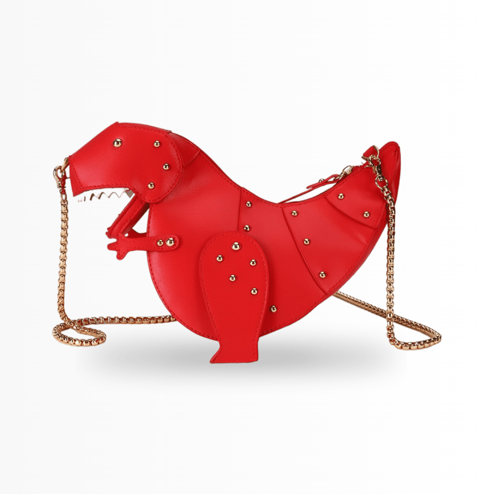 Dinosaurier-Design Handtasche für Kinder und Jugendliche-Rot-One size-Luzern Mode