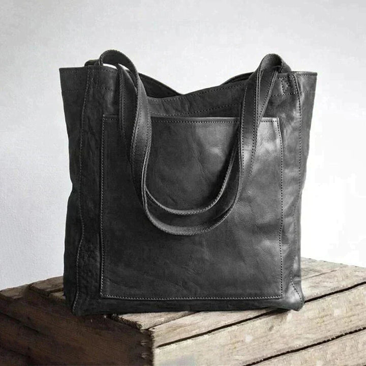 Hochwertige Lederhandtasche für Damen - Langlebig & Stilvoll-Schwarz-Luzern Mode
