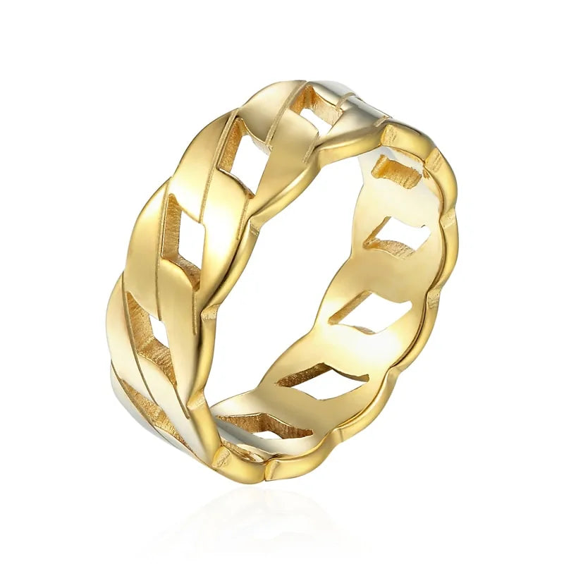 Ring | Langlebig | Stilvoll | Modern | Geflochten | Vielseitig | Hypoallergen-Gold-5-Luzern Mode