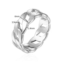 Ring | Langlebig | Stilvoll | Modern | Geflochten | Vielseitig | Hypoallergen-Zilber-5-Luzern Mode