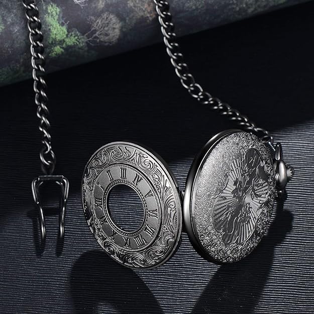 Taschenuhr | Vintage | Stilvoll | Quarz | Klassisch | Kette | Langlebig-Luzern Mode