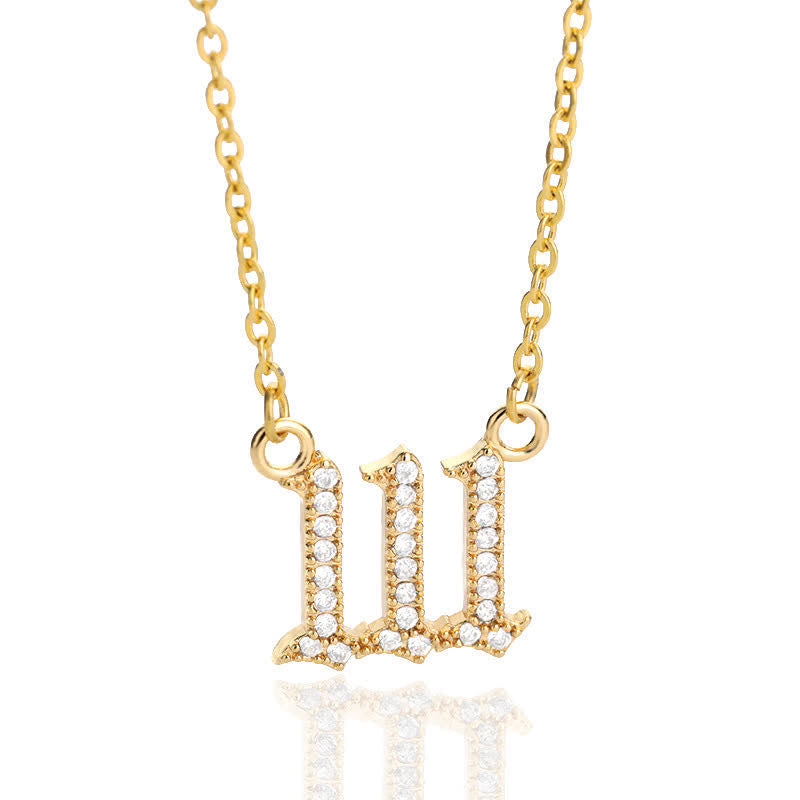 Halskette für Damen | Engelszahlen | Gold | Silber | Schutz-Gold-111-Luzern Mode