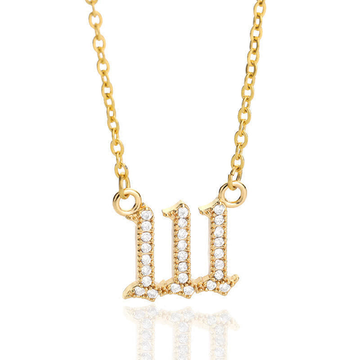 Halskette für Damen | Engelszahlen | Gold | Silber | Schutz-Gold-111-Luzern Mode