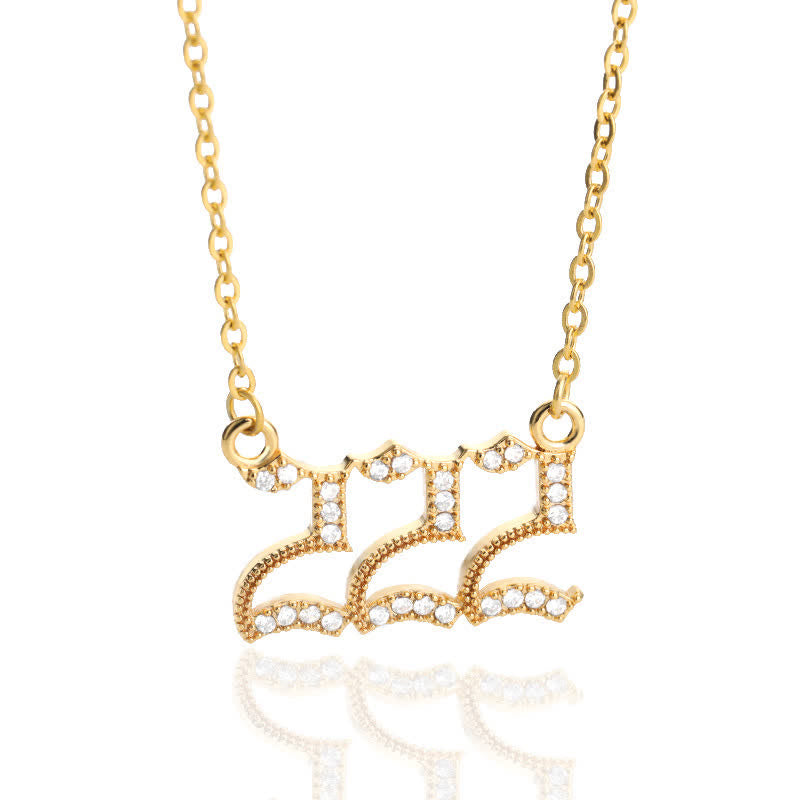 Halskette für Damen | Engelszahlen | Gold | Silber | Schutz-Gold-222-Luzern Mode