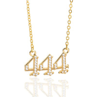 Halskette für Damen | Engelszahlen | Gold | Silber | Schutz-Gold-444-Luzern Mode