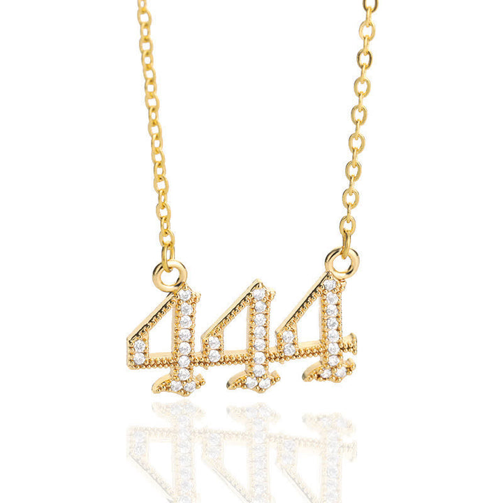 Halskette für Damen | Engelszahlen | Gold | Silber | Schutz-Gold-444-Luzern Mode