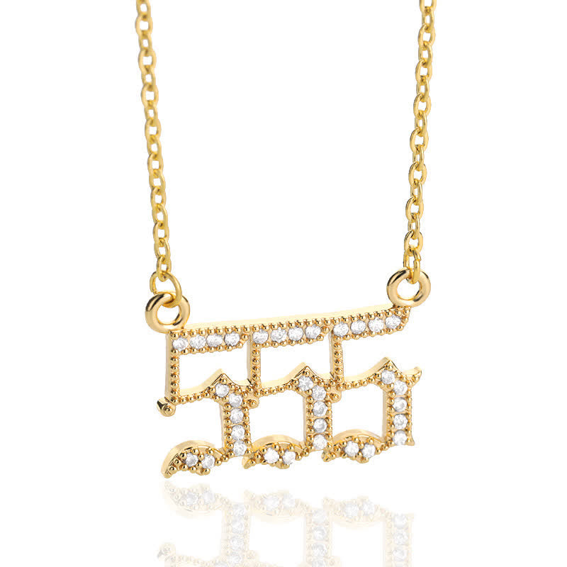 Halskette für Damen | Engelszahlen | Gold | Silber | Schutz-Gold-555-Luzern Mode
