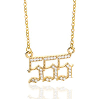 Halskette für Damen | Engelszahlen | Gold | Silber | Schutz-Gold-555-Luzern Mode