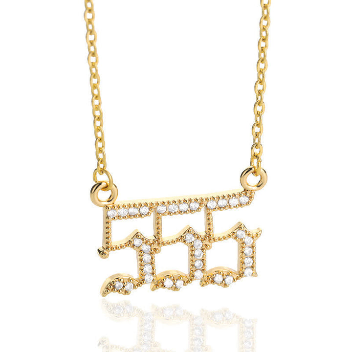 Halskette für Damen | Engelszahlen | Gold | Silber | Schutz-Gold-555-Luzern Mode