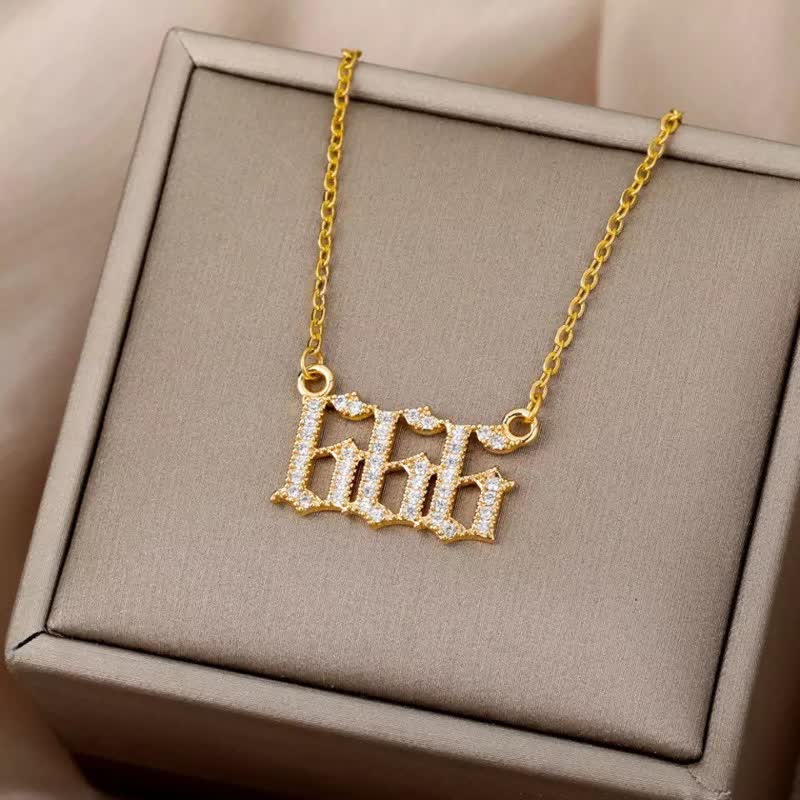 Halskette für Damen | Engelszahlen | Gold | Silber | Schutz-Luzern Mode