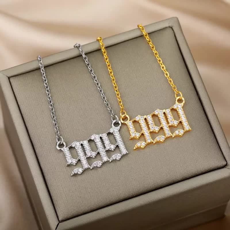 Halskette für Damen | Engelszahlen | Gold | Silber | Schutz-Luzern Mode