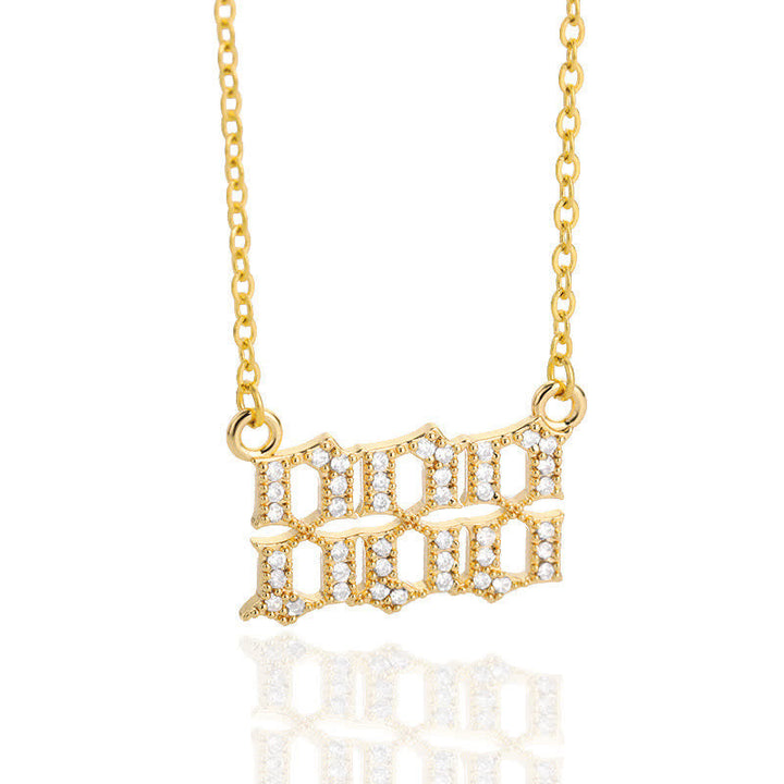 Halskette für Damen | Engelszahlen | Gold | Silber | Schutz-Gold-888-Luzern Mode