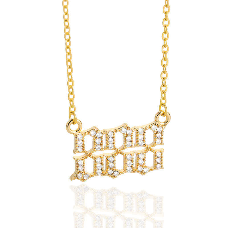 Halskette für Damen | Engelszahlen | Gold | Silber | Schutz-Gold-888-Luzern Mode
