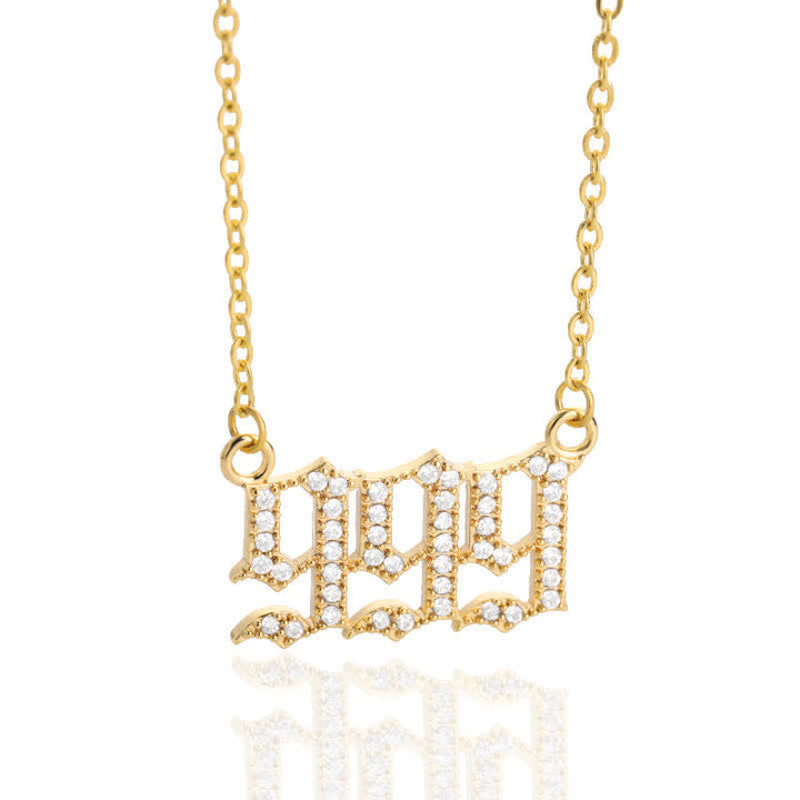 Halskette für Damen | Engelszahlen | Gold | Silber | Schutz-Gold-999-Luzern Mode