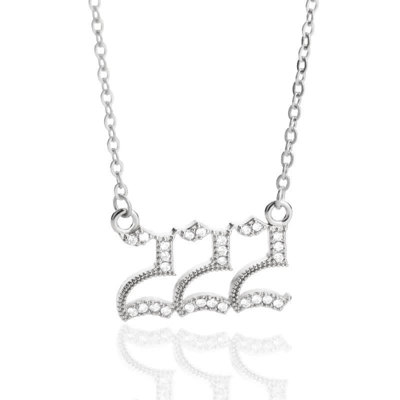 Halskette für Damen | Engelszahlen | Gold | Silber | Schutz-Silber-222-Luzern Mode