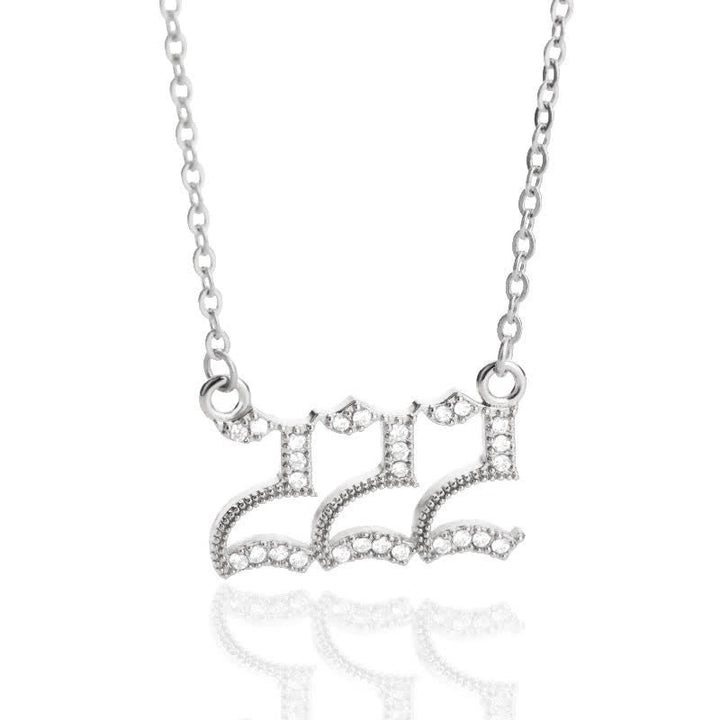 Halskette für Damen | Engelszahlen | Gold | Silber | Schutz-Silber-222-Luzern Mode