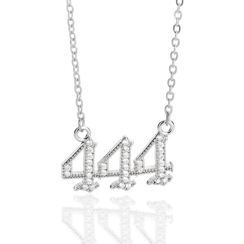 Halskette für Damen | Engelszahlen | Gold | Silber | Schutz-Silber-444-Luzern Mode