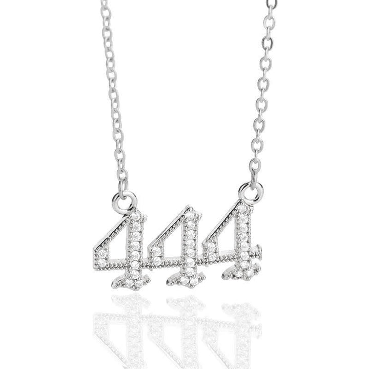 Halskette für Damen | Engelszahlen | Gold | Silber | Schutz-Silber-444-Luzern Mode