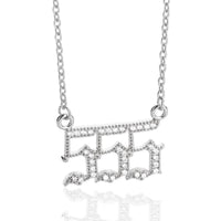 Halskette für Damen | Engelszahlen | Gold | Silber | Schutz-Silber-555-Luzern Mode