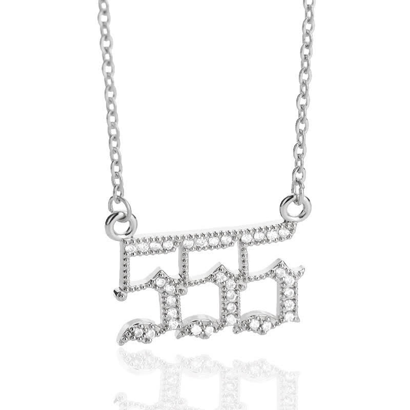 Halskette für Damen | Engelszahlen | Gold | Silber | Schutz-Silber-555-Luzern Mode
