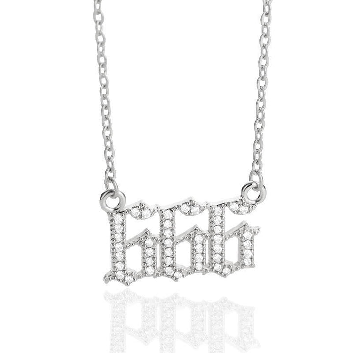 Halskette für Damen | Engelszahlen | Gold | Silber | Schutz-Silber-666-Luzern Mode
