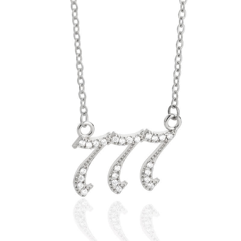 Halskette für Damen | Engelszahlen | Gold | Silber | Schutz-Silber-777-Luzern Mode