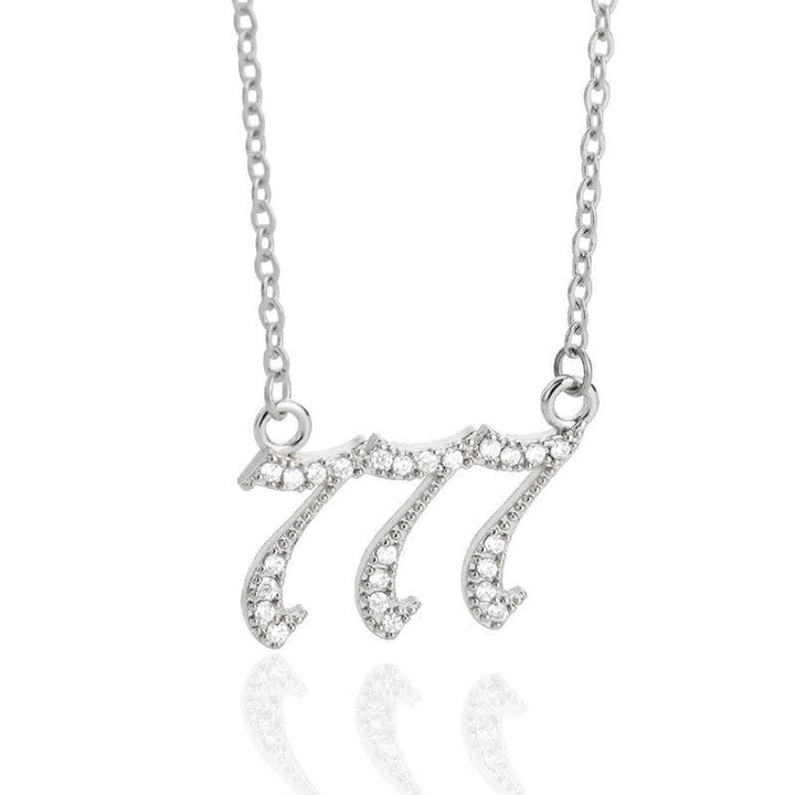 Halskette für Damen | Engelszahlen | Gold | Silber | Schutz-Silber-777-Luzern Mode