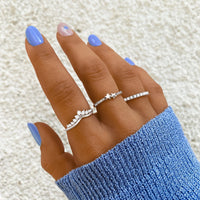 Ring | Kronenform Zirkonia Glitzer Langlebig Dezent Stilvoll Vielseitig-Luzern Mode