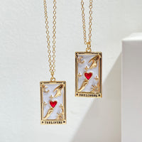 Halskette für Damen | Anhänger | Tarot | Gold | Zirkonia | Stilvoll-Luzern Mode