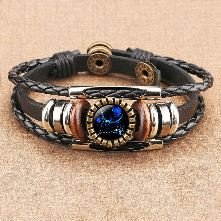Armband für Damen | Sternzeichen-Symbol | Retro | Verstellbar-Fische-Luzern Mode
