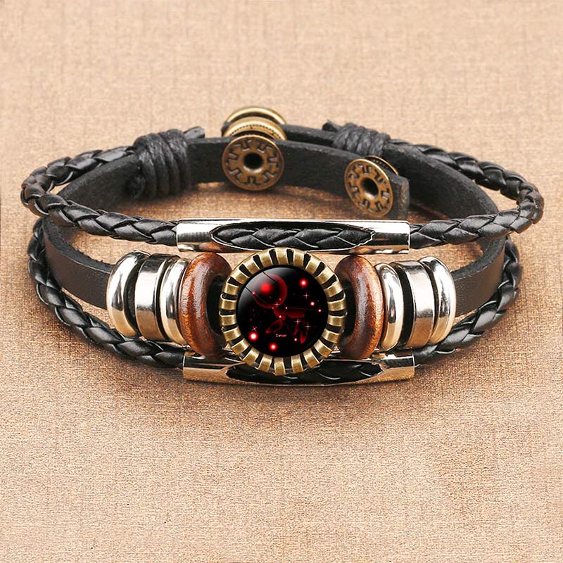 Armband für Damen | Sternzeichen-Symbol | Retro | Verstellbar-Krebs-Luzern Mode