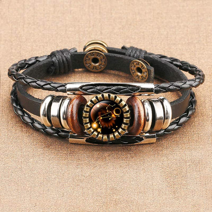 Armband für Damen | Sternzeichen-Symbol | Retro | Verstellbar-Löwe-Luzern Mode