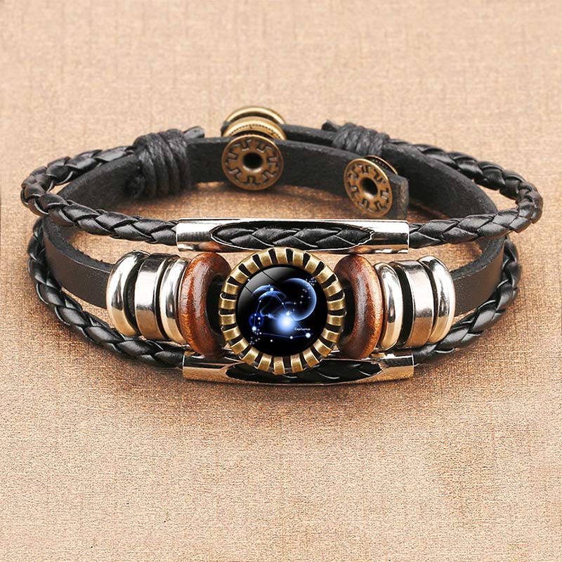 Armband für Damen | Sternzeichen-Symbol | Retro | Verstellbar-Steinbock-Luzern Mode