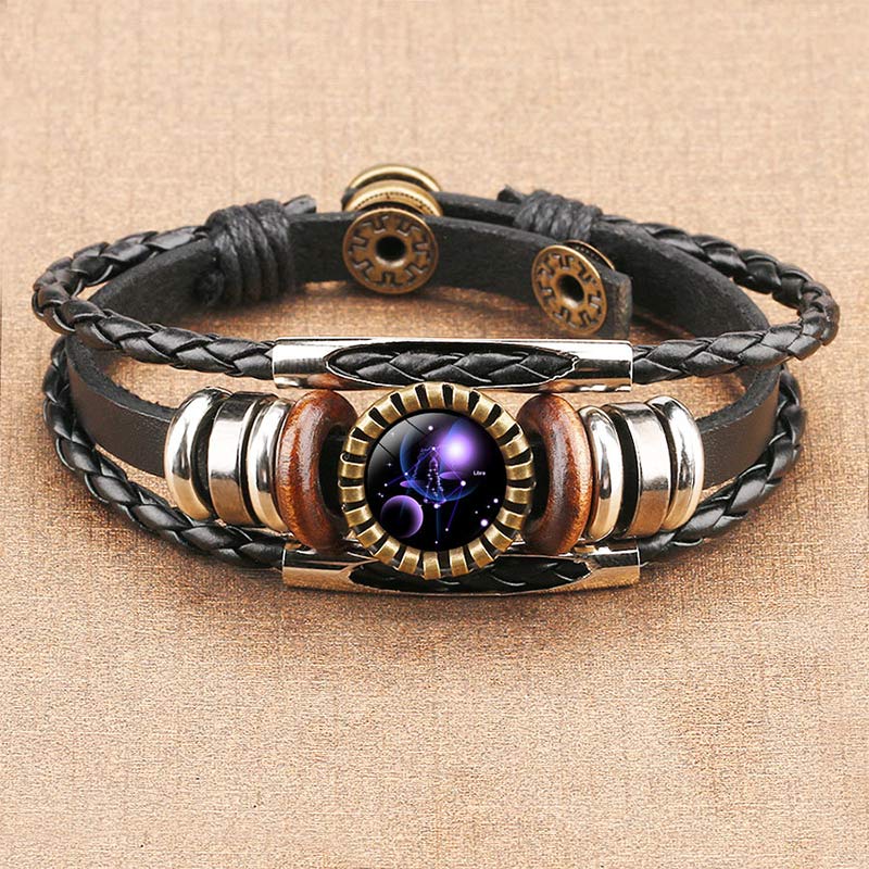 Armband für Damen | Sternzeichen-Symbol | Retro | Verstellbar-Waage-Luzern Mode